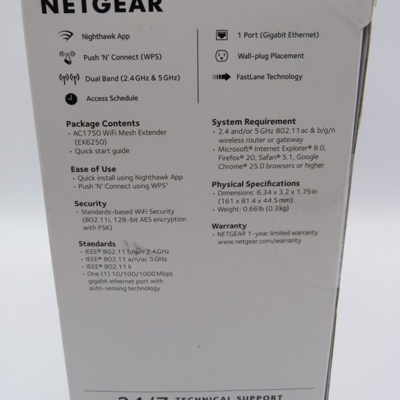 NETGEAR AC1750 WiFi Mesh Extender BOOST YOUR EXISTING WIFI  #552 - Picture 10 of 11